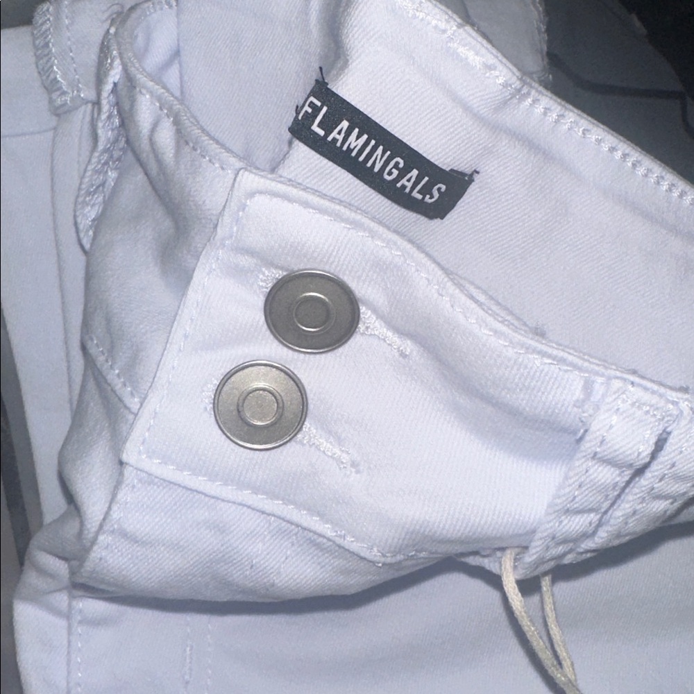 Flamingals White Denim Jeans - Picture 6 of 8